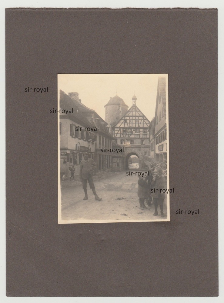 Langenburg 1930s – City Gate – Photo on Cardboard 16x22cm
