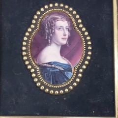 Turner Victorian Lady Portrait Ornate Gold Framed Wall Art Vintage Classic Decor