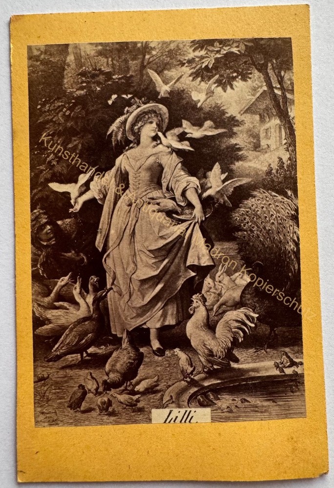 orig. CDV Litho Photo Photograph Sage History Theme Circa 1865 Lilli