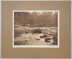 Original 1923 EDWARD CURTIS Hupa Trout Trap NATIVE AMERICAN FISHING Photogravure