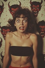 5 ~ 4X6 Glossy HORROR Fine Art ‘ SCREAM QUEEN ‘ Photo FANTASY Set ! 211359084