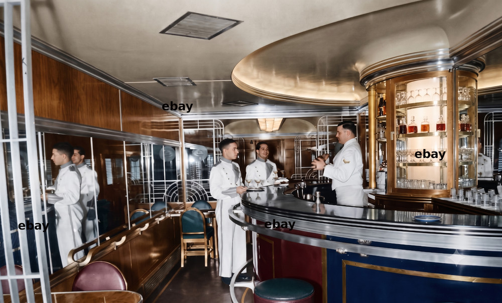 Photo Art Print of the Lounge Car on the SP Daylight, ca. 1937