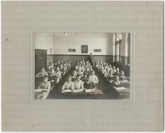 Class photo, school class V.I.A., original photograph, around 1910