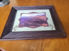 Sunstreak Lipan Point Grand Canyon Signed James Thompson Photo Framed Matted Art