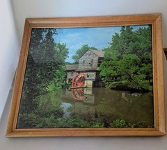 Vintage Framed Photograph Of The Historic Old Mill. Pigeon Forge, TN 22″x18″