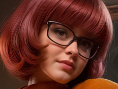 Sexy Velma Dinkley Being Kinky Sexy Scooby Girl Metal Sign Wall Art 14″ x 11″
