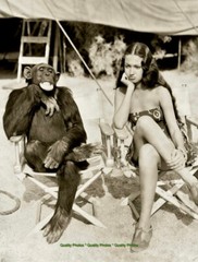 Dorothy Lamour and Jiggs the Chimpanzee 8.5×11″ Photo Print Movie Star Publicity