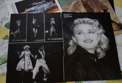 6x photo sheet 1988 1987 Madonna musician woman art nude GDR the magazine BG