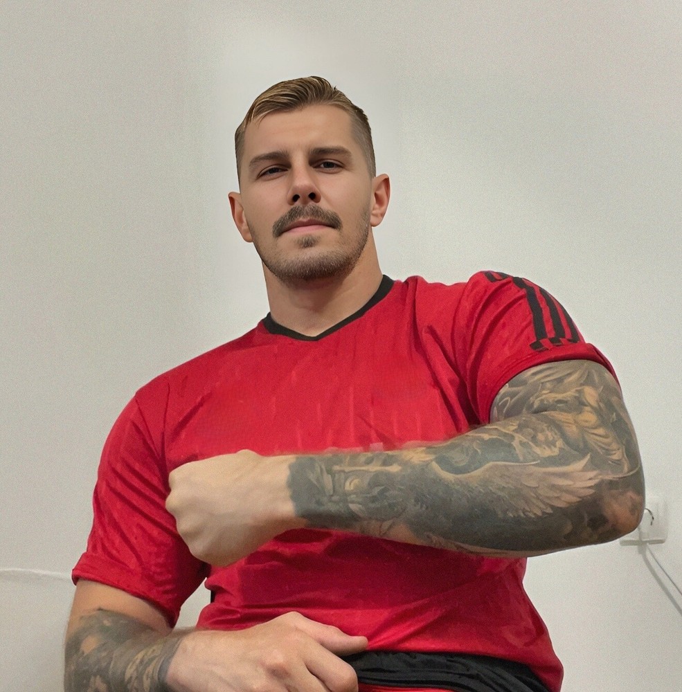 MALE PORTRAIT #1123-343 -athletes series -rugby men -free shipping in usa