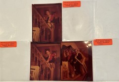3 Norman Rockwell 1952 Negatives Of Him In His Studio, Grabbing Props Rare