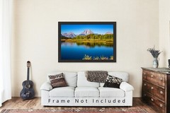 Mount Moran at Oxbow Bend in Grand Teton NP Wyoming Photo Print (Unframed)