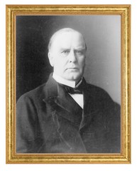 William McKinley Photograph in a Aged Gold Frame