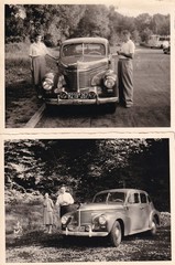 2 x Photo – People with Automobile – 1950s?