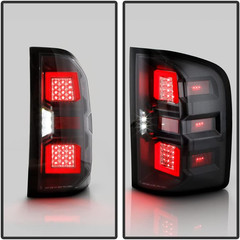 – for 2007-2013 Chevy Silverado 1500 2500HD 3500HD Black Upgrade Full LED Tail L