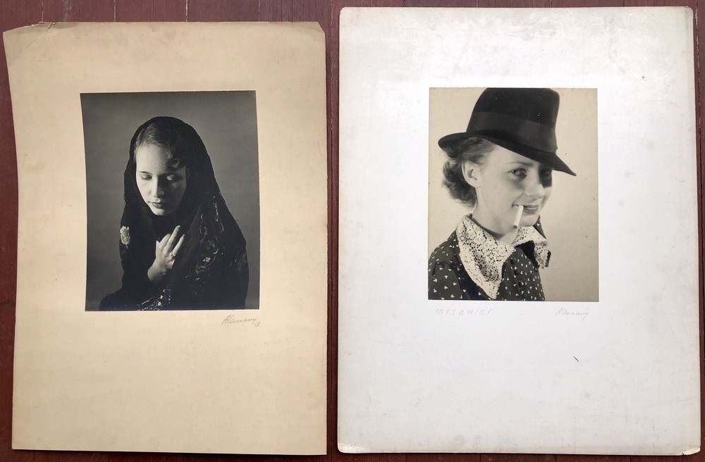 Jose Alemany / 18 original signed photographic portraits of women taken