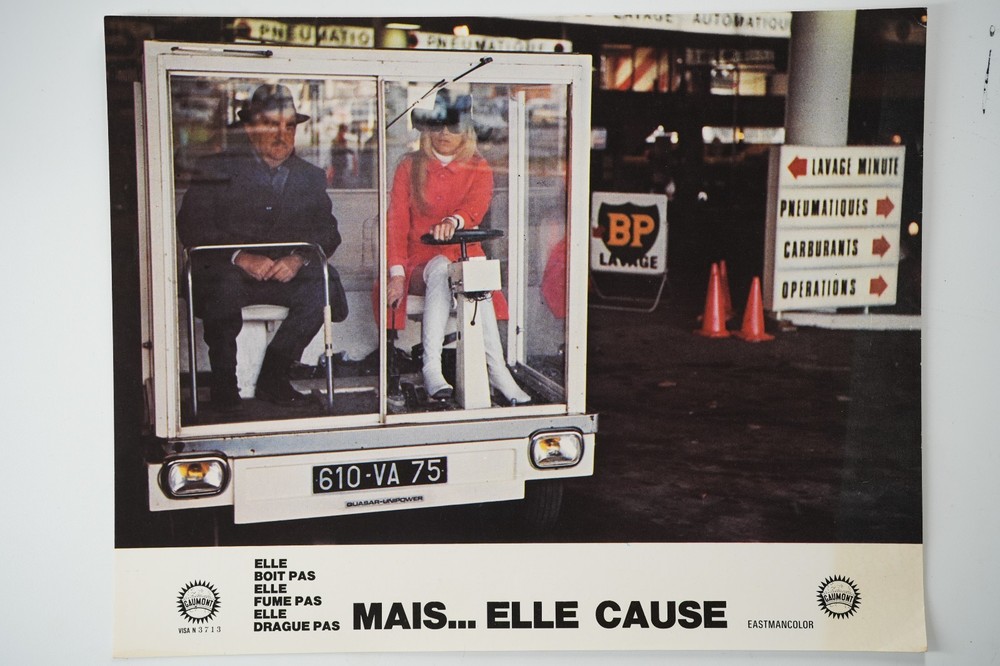 Photo Cinema Lobby Cards Mais Elle Cause 22X28Cm 1970