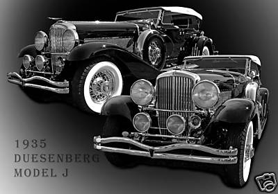 1935 Duesenberg Model J Classic Car Photo (CA-0232)