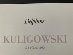 DELPHINE , SAINT-CLOUD,1982 PHOTO BY KULIGOWSKI MEGA RARE 1980’s ART PRINT