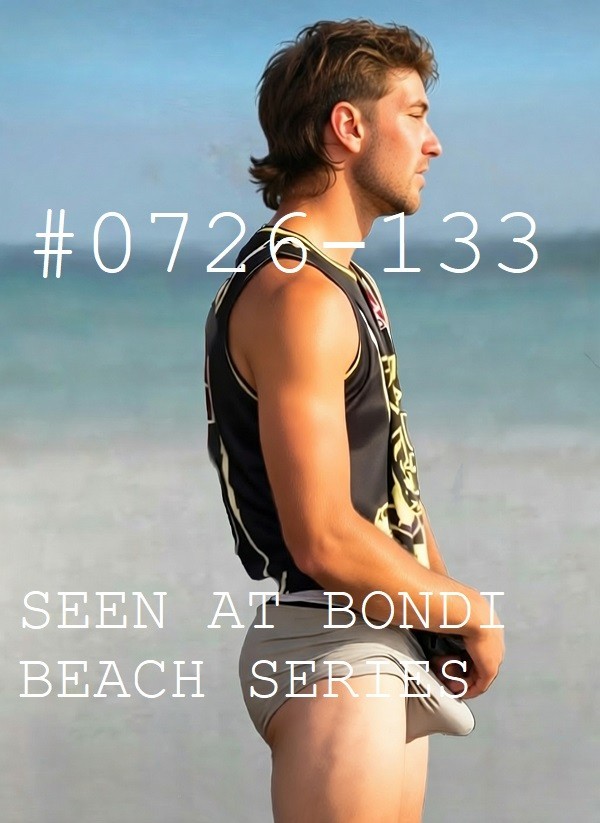 MALE PORTRAIT #0726-133 -lifeguards series -bondi beach -free shipping in usa