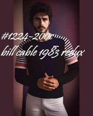 MALE PORTRAIT #1224-200c- bill cable 1983 redux- free shipping in usa