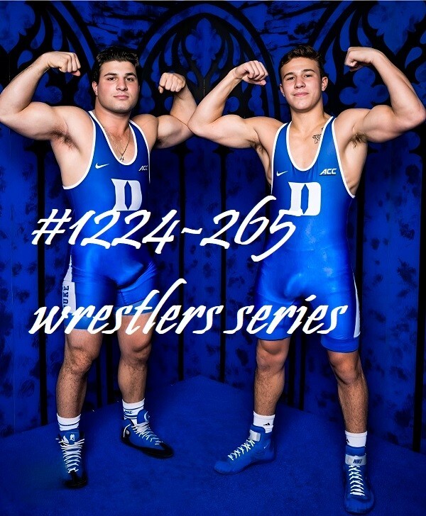 MALE PORTRAIT #1224-265- athletes series-wrestlers- free shipping in the usa