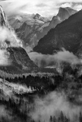 Jerome Jerry Bosworth B&W photograph Tunnel View El Capitan Yosemite Valley