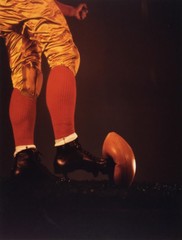 Harold EDGERTON: Football Kick, c. 1938 / Chromogenic Print / SIGNED!