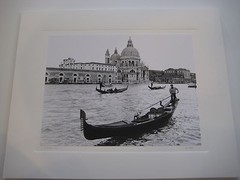 «Venice, 2002» Gondolas on the Grand Canal Photograph, Signed by G. Linja (?)