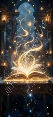Magic Spell Book – Digital Image Picture Phone Background AI Art, 10 images #11