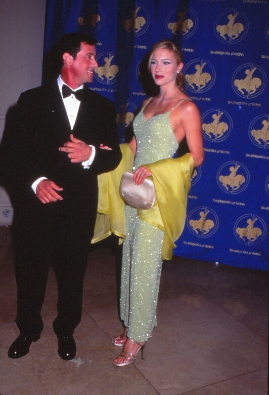 Dia Sylvester Stallone and Jennifer Flavin 1996 KB Format Photographer P10-8-5-1