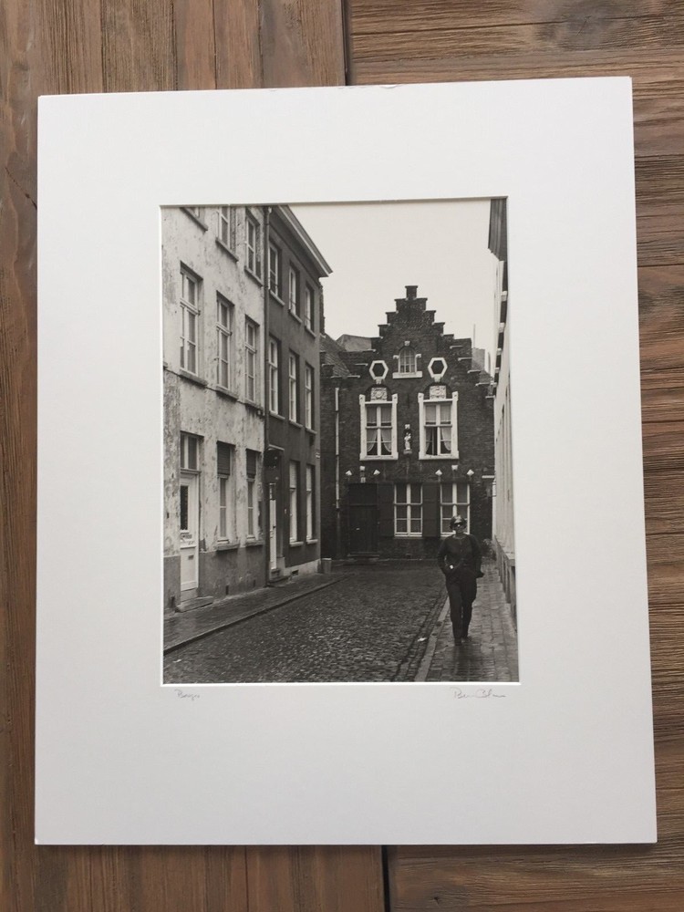 BRUCE BLUM SIGNED B&W Photo Print (9 1/2″X 13 «)– «Bruges «