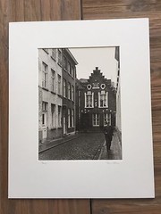 BRUCE BLUM SIGNED B&W Photo Print (9 1/2″X 13 «)– «Bruges «
