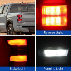 Tail Light Assembly Compatible with 2022-2024 Nissan Frontier Rear Brake Light T