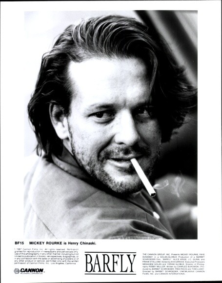 Photo Actor Mickey Rourke, Barfly Movie Scene, Press Photo – 10632379