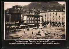 Photography View Bolzano, Italian Fascists Want Walther Von Der Vogelw