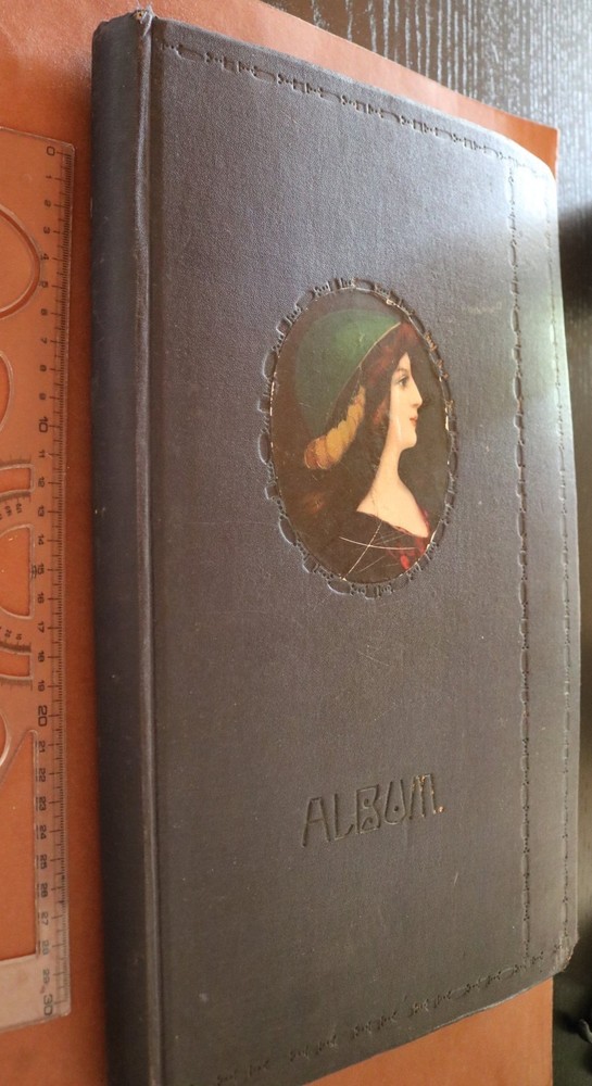 Great old photo postcard album – 200 photos and cards from around 1910