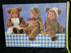Anne Geddes 13×19 Wood Mounted picture Baby bears