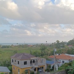 Color Landscape Photographs of Houses, Sky, Nature, People, Set of 2