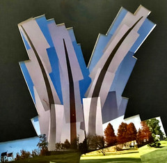 Original Signed MATTHEW PARKER Photograph Collage USAF MEMORIAL DR Arlington, VA