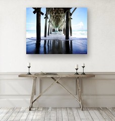 Myrtle Beach Pier South Carolina Landscape Sea Beach Ocean Photography Print