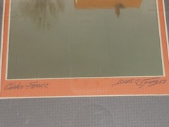 VINTAGE ART PHOTO SIGNED BY LOUIS J. SPEAR 1984 CHALON-FRANCE FRAMED