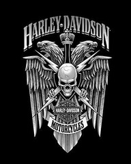 Harley Davidson Lot of 2 Different 4×6 Re-Print #0000