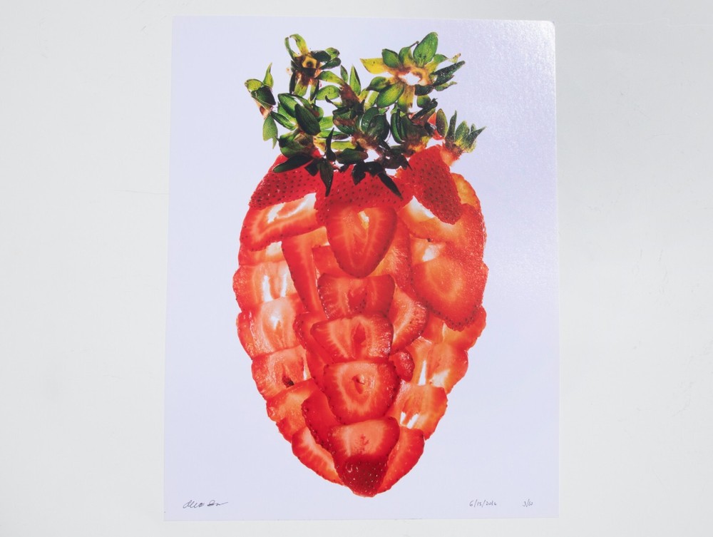 A Strawberry – 17″ x 22″ Fine Art Photography Print – Artistic Food Photography