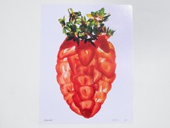 A Strawberry – 17″ x 22″ Fine Art Photography Print – Artistic Food Photography