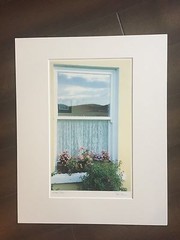 BRUCE BLUM SIGNED COLOR Photo Print (16″X 20″)-«Window Dalias «