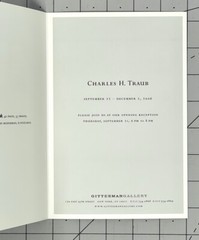 Charles H. Traub (b. 1945) Art Gallery Show Announcement Card 2006