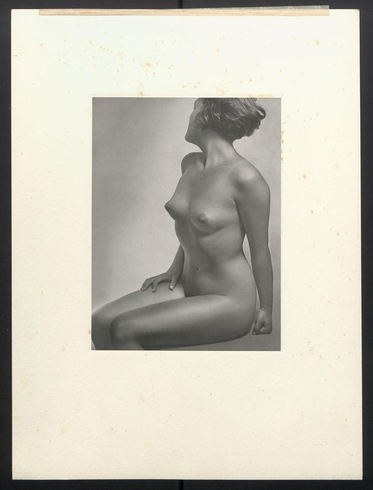 Photography Copper Grave Print Bruno Schultz Berlin-Grunewald Woman Sitting Nude