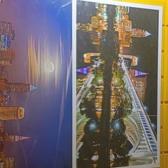 Signed Color City Skyline Night Photography Photo Prints on Paper (2)