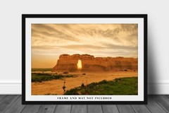 Great Plains Photography Print – Picture of Monument Rocks at Sunset in Kansas