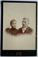 orig. KAB Cabinet Photo Photograph Picture Old Fashion Circa 1890 USA Seneca Kansas